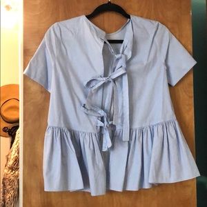 Zara linen blouse